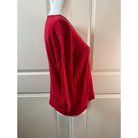 Cactus Bay 3/4 Sleeve Western Embellished Cowboy Boot Top - Picture 4 of 5